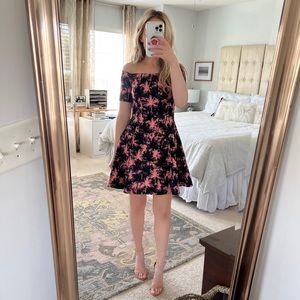 Guess Los Angeles Pink Palm Dress